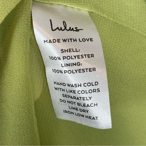 NWT Lulus Halter Mini Dress The Best Spot Green Polka Dot Satin Medium Backless - Picture 13 of 15